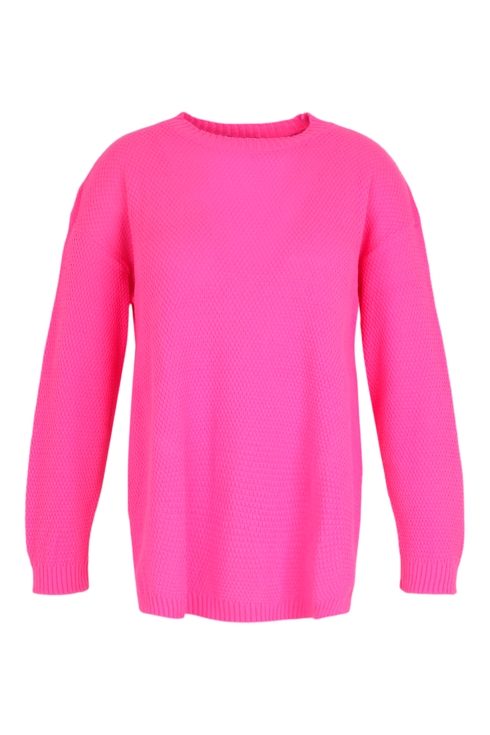 Plus Side Split Moss Stitch Jumper boohoo NZ